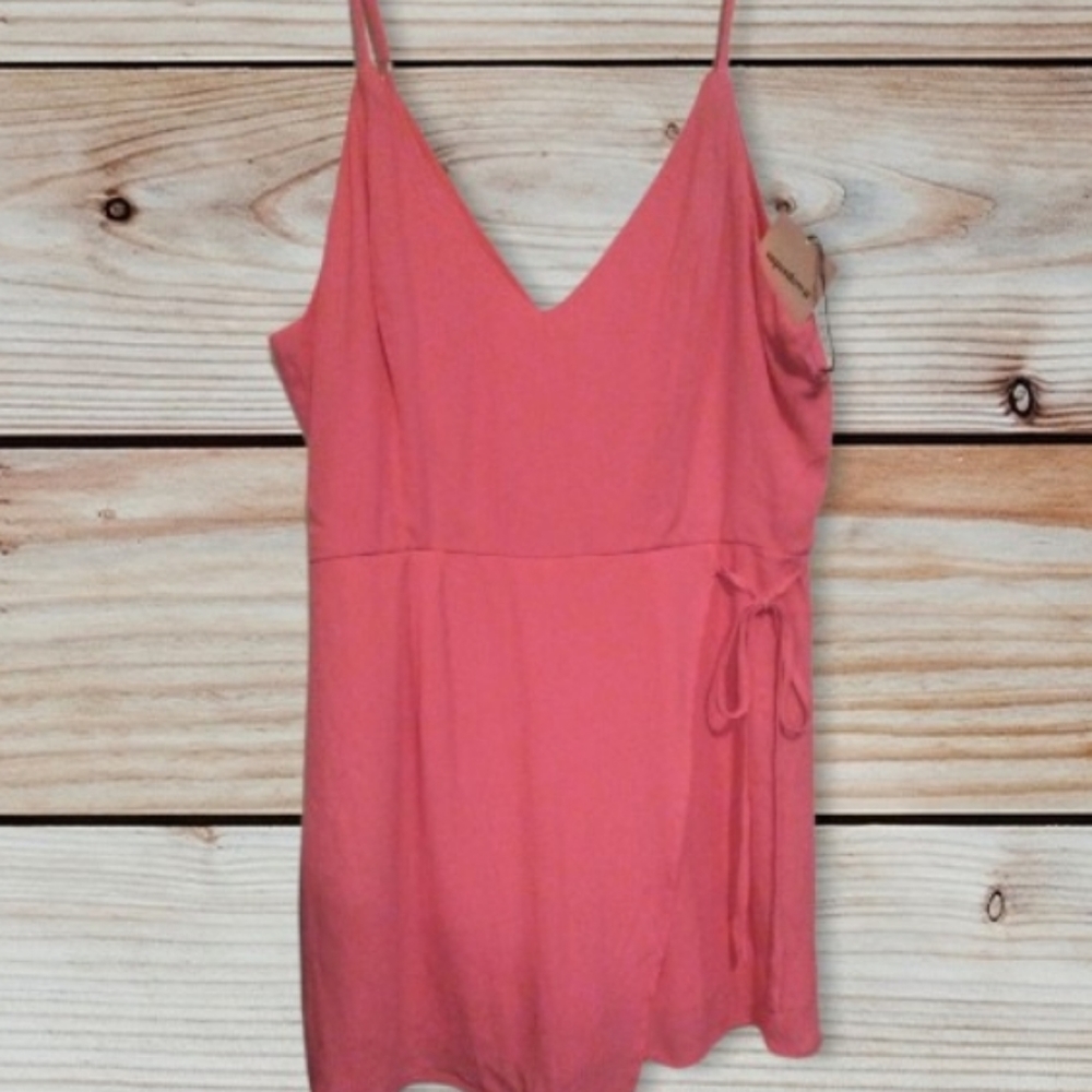 Superdown pink skort romper size XL